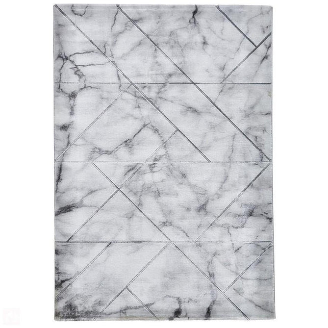 Craft 23495 Modern Geometric Checkered Soft Textured Ivory/Silver-Think Rugs-Rug Love - The Most Loved Rug Store