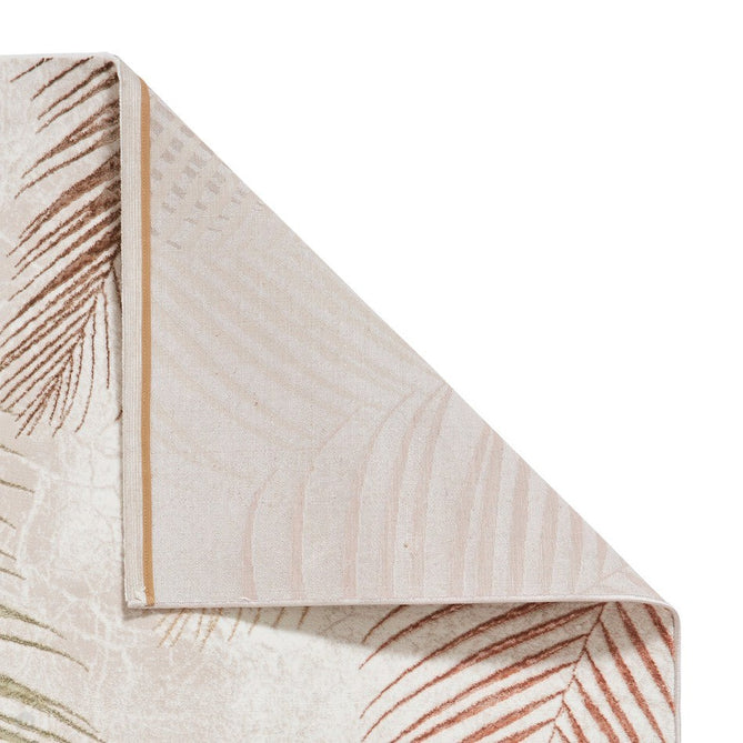 Creation 50051 Modern Botanical Ventation Metallic Shimmer Soft High-Density Textured Low Profile Short-Pile Beige/Multi Rug-Think Rugs-Rug Love - The Most Loved Rug Store