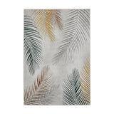 Creation 50051 Modern Botanical Ventation Metallic Shimmer Soft High-Density Textured Grey/Multicolour Rug