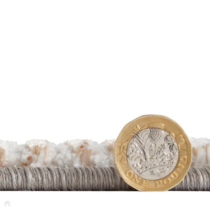 Creation 50097 Modern Abstract Venn Distressed Metallic Shimmer Soft Textured Low Profile Short-Pile Beige/Gold/Taupe Rug-Think Rugs-Rug Love - The Most Loved Rug Store