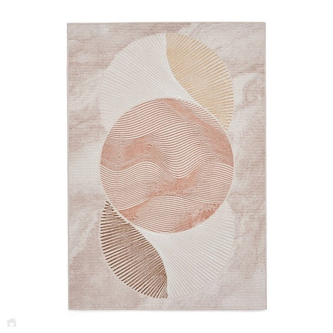 Creation 50097 Modern Multi Textured Low Profile Short-Pile Super-Soft Venn Bronze/Beige/Brown Rug-Think Rugs-Rug Love - The Most Loved Rug Store