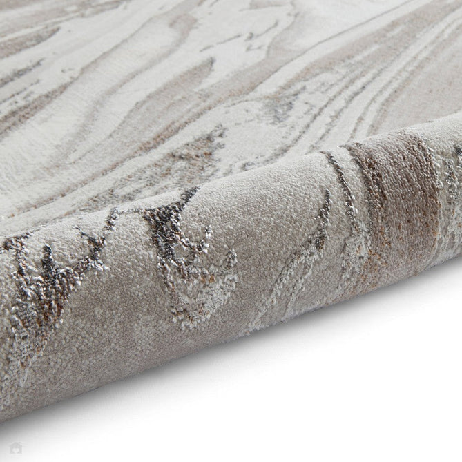 Creation 50100 Modern Abstract Marbled Distressed Metallic Shimmer Soft Textured Low Profile Short-Pile Cream/Warm Beige/Soft Taupe Rug-Think Rugs-Rug Love - The Most Loved Rug Store