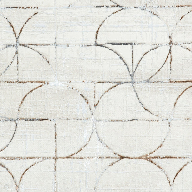 Creation G2851 Modern Geometric Distressed Metallic Shimmer Soft High-Density Textured Low Profile Short-Pile Beige/Silver Rug-Think Rugs-Rug Love - The Most Loved Rug Store