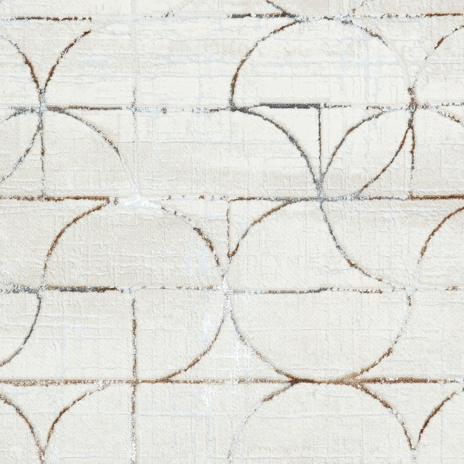 Creation G2851 Modern Geometric Distressed Metallic Shimmer Soft Textured Low Profile Short-Pile Beige/Silver Rug-Think Rugs-Rug Love - The Most Loved Rug Store