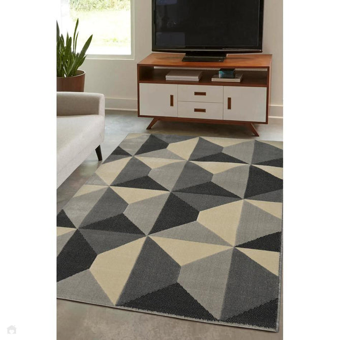 Creation Quadrant Grey Rug-Melrose-Rug Love - The Most Loved Rug Store