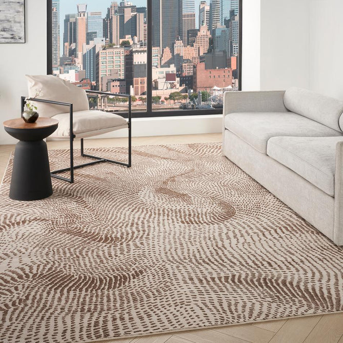 DKNY Central Park West CEP01 Beige/Brown Rug