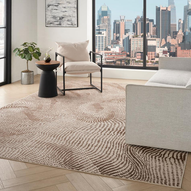 DKNY Central Park West CEP01 Beige/Brown Rug