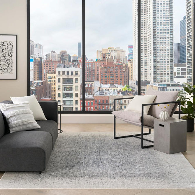 DKNY Grand Street GRN03 Ivory/Blue Rug