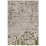 Dara Modern Abstract Durable Stain-Resistant Weatherproof Flatweave In-Outdoor Green/Silver/Natural Rug