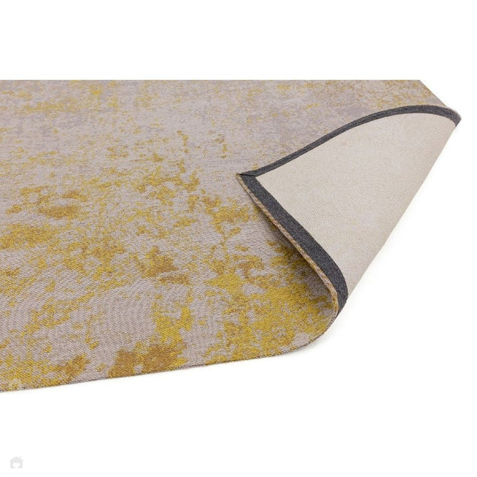 Dara Modern Abstract Durable Stain-Resistant Weatherproof Flatweave In-Outdoor Ochre Yellow/Silver/NaturalRug-Asiatic Carpets-Rug Love - The Most Loved Rug Store