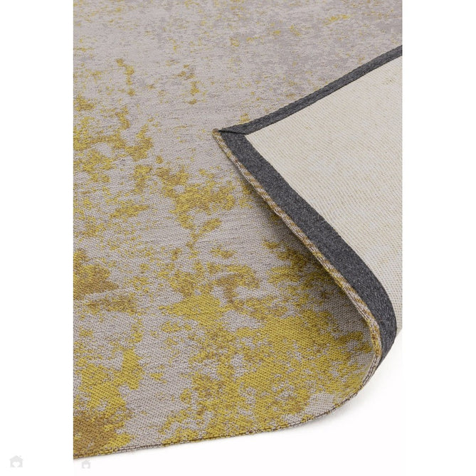 Dara Modern Abstract Durable Stain-Resistant Weatherproof Flatweave In-Outdoor Ochre Yellow/Silver/NaturalRug-Asiatic Carpets-Rug Love - The Most Loved Rug Store