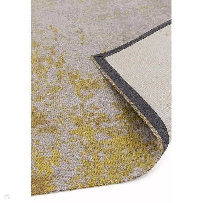 Dara Modern Abstract Durable Stain-Resistant Weatherproof Flatweave In-Outdoor Ochre Yellow/Silver/NaturalRug-Asiatic Carpets-Rug Love - The Most Loved Rug Store