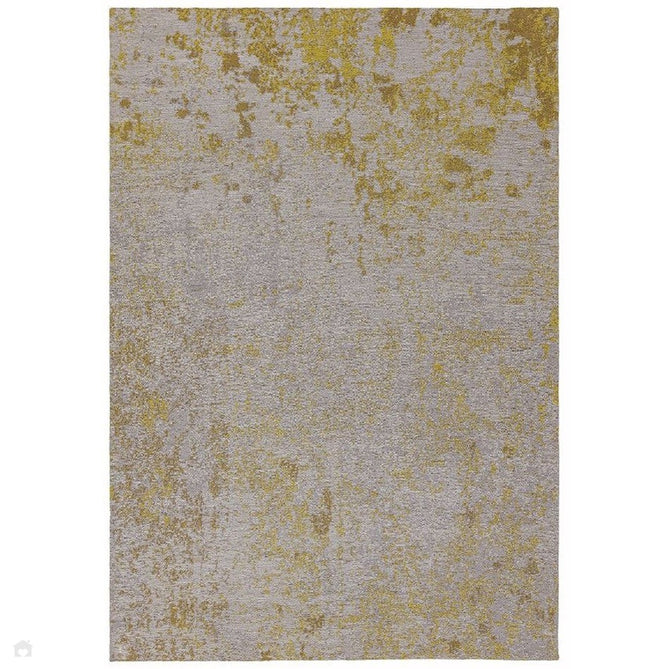 Dara Modern Abstract Durable Stain-Resistant Weatherproof Flatweave In-Outdoor Ochre Yellow/Silver/NaturalRug-Asiatic Carpets-Rug Love - The Most Loved Rug Store