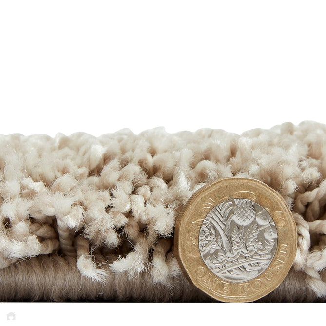 Deluxe Soft Plush Super Heavyweight High-Density Plain Polypropylene Shaggy Beige Rug-Think Rugs-Rug Love - The Most Loved Rug Store