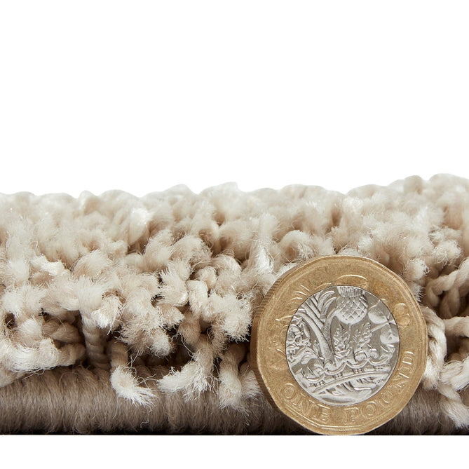 Deluxe Soft Plush Super Heavyweight High-Density Plain Polypropylene Shaggy Beige Rug-Think Rugs-Rug Love - The Most Loved Rug Store