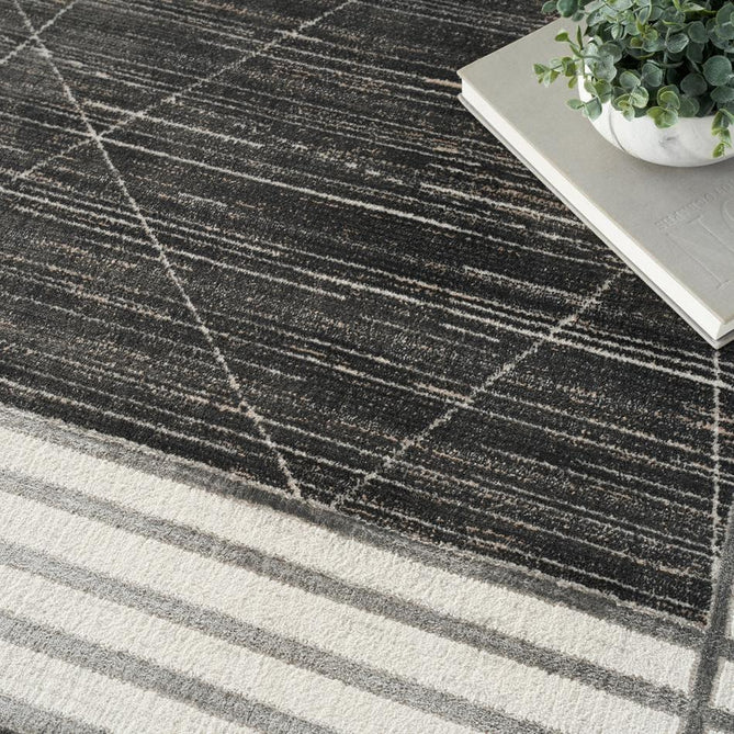 Desire DSR01 Charcoal/Silver Runner-Nourison-Rug Love - The Most Loved Rug Store