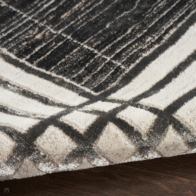 Desire DSR01 Charcoal/Silver Runner-Nourison-Rug Love - The Most Loved Rug Store