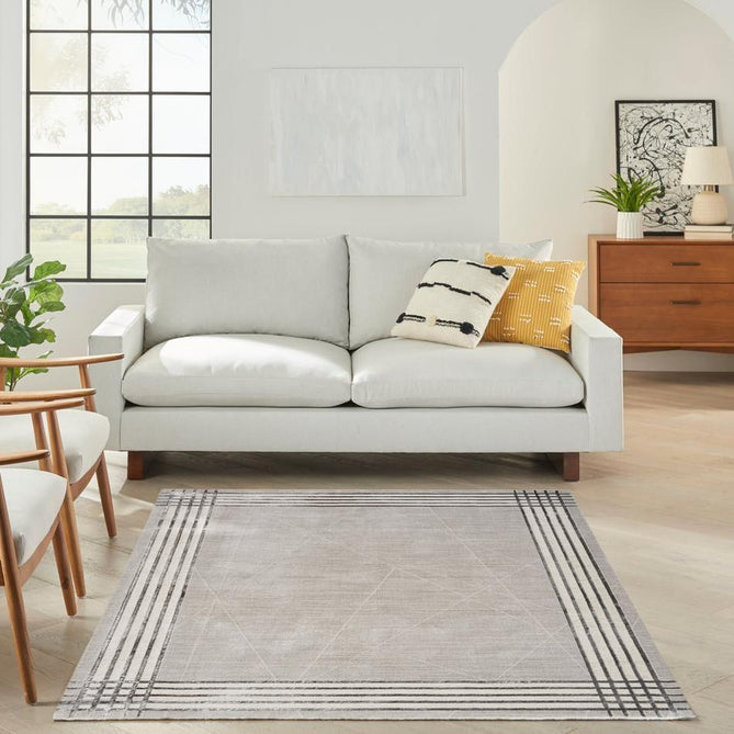 Desire DSR01 Grey Silver Runner-Nourison-Rug Love - The Most Loved Rug Store