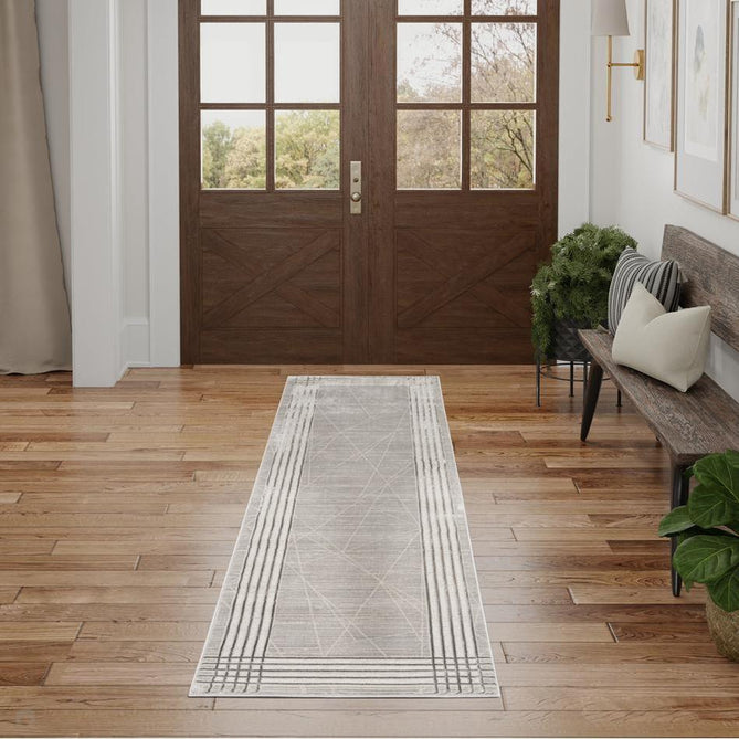 Desire DSR01 Grey Silver Runner-Nourison-Rug Love - The Most Loved Rug Store
