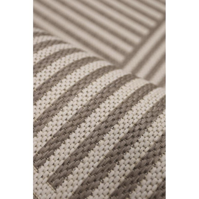 County Multi Stripe Natural In-Outdoor Flatweave Runner