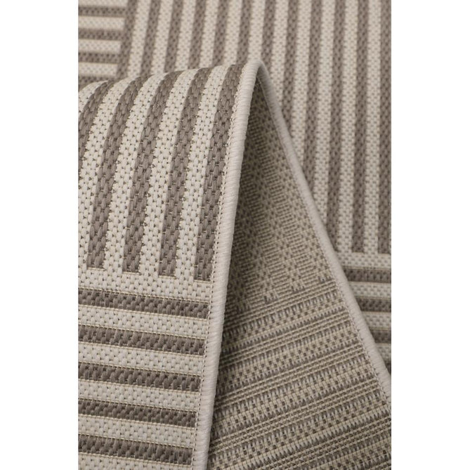 County Multi Stripe Natural In-Outdoor Flatweave Runner