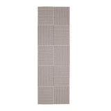 County Multi Stripe Natural In-Outdoor Flatweave Runner