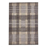 Elegant 4890 Modern High-Density Tartan Grey/Brown Rug