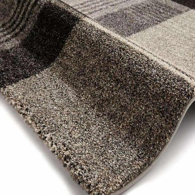 Elegant 4892 Modern High-Density Tartan Check Beige/Black Rug-Think Rugs-Rug Love - The Most Loved Rug Store
