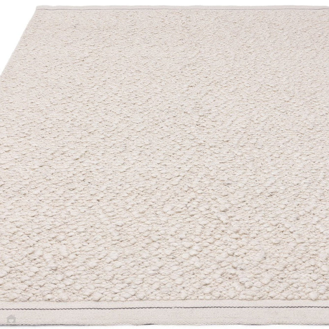 Elm Modern Plain Chunky Boucle Hand-Woven High-Density Heavyweight Textured Wool & Viscose Mix Flatweave Ivory Rug 160 x 230 cm-Shop Returns-Rug Love - The Most Loved Rug Store