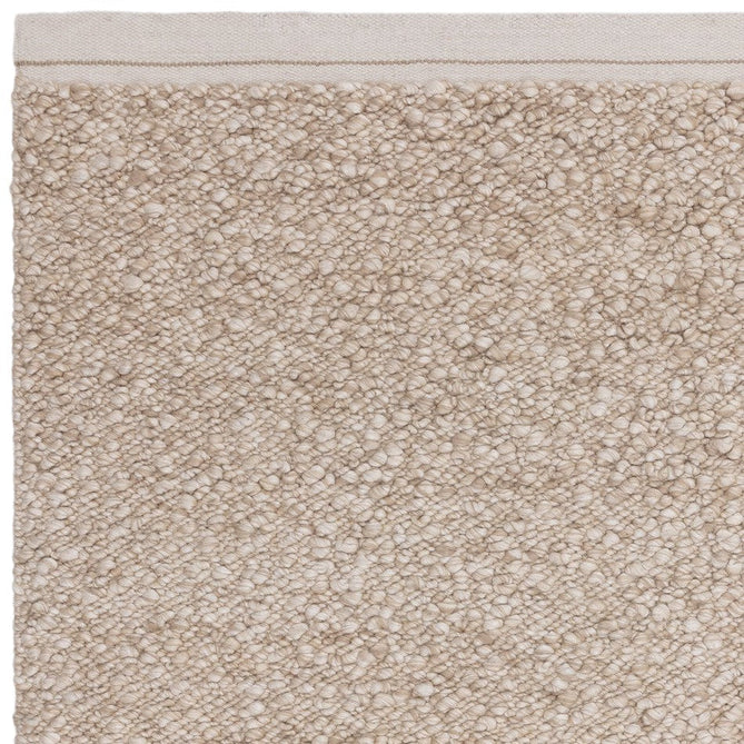 Elm Modern Plain Chunky Boucle Hand-Woven High-Density Heavyweight Textured Wool & Viscose Mix Flatweave Taupe/Natural Rug-Asiatic Carpets-Rug Love - The Most Loved Rug Store