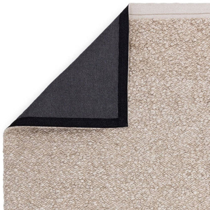 Elm Modern Plain Chunky Boucle Hand-Woven High-Density Heavyweight Textured Wool & Viscose Mix Flatweave Taupe/Natural Rug-Asiatic Carpets-Rug Love - The Most Loved Rug Store