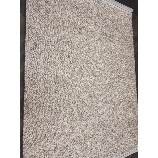Elm Modern Plain Hand-Woven Chunky Textured Varied Size Boucle High-Density Heavyweight Wool & Viscose Mix Flatweave Ivory Rug-Asiatic Carpets-Rug Love - The Most Loved Rug Store