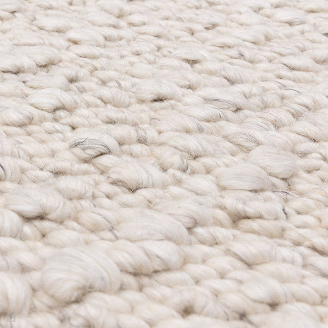 Elm Modern Plain Hand-Woven Chunky Textured Varied Size Boucle High-Density Heavyweight Wool & Viscose Mix Flatweave Ivory Rug-Asiatic Carpets-Rug Love - The Most Loved Rug Store