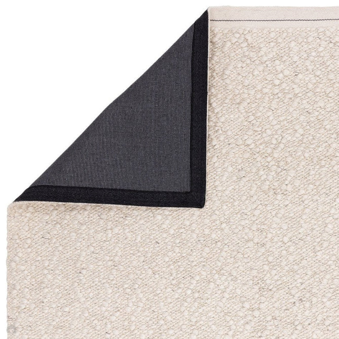 Elm Modern Plain Hand-Woven Chunky Textured Varied Size Boucle High-Density Heavyweight Wool & Viscose Mix Flatweave Ivory Rug-Asiatic Carpets-Rug Love - The Most Loved Rug Store