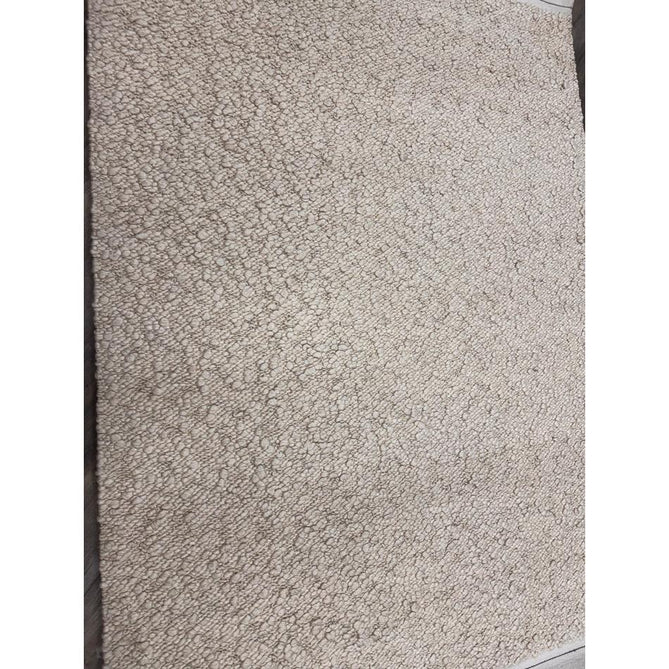 Elm Modern Plain Hand-Woven Chunky Textured Varied Size Boucle High-Density Heavyweight Wool & Viscose Mix Flatweave Ivory Rug-Asiatic Carpets-Rug Love - The Most Loved Rug Store