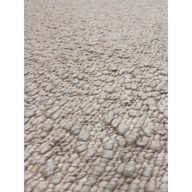 Elm Modern Plain Hand-Woven Chunky Textured Varied Size Boucle High-Density Heavyweight Wool & Viscose Mix Flatweave Ivory Rug-Asiatic Carpets-Rug Love - The Most Loved Rug Store