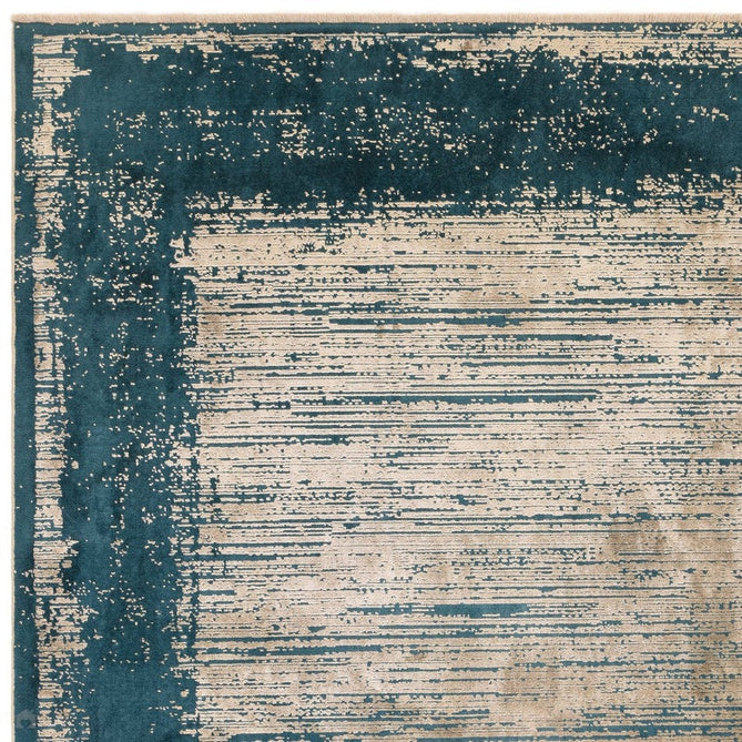Elodie Modern Abstract Metallic Shimmer Bordered Overdyed Textured Soft-Touch Flatweave Emerald/Gold Rug-Asiatic Carpets-Rug Love - The Most Loved Rug Store