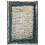 Elodie Modern Abstract Metallic Shimmer Bordered Overdyed Textured Soft-Touch Flatweave Emerald/Gold Rug