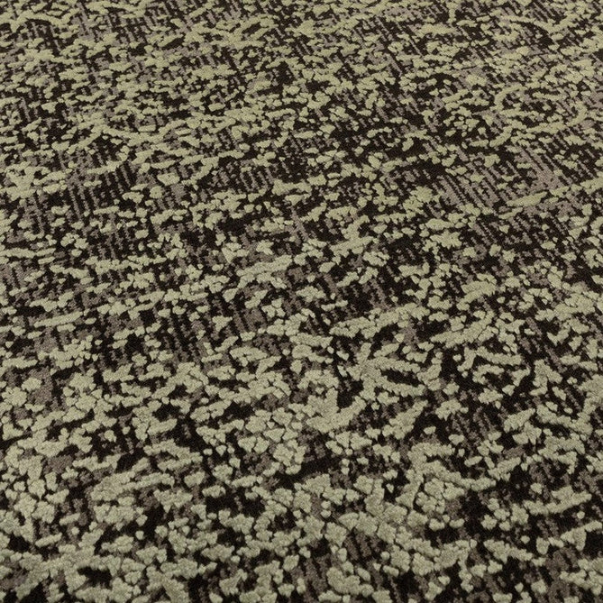 Elodie Modern Abstract Metallic Shimmer Bordered Overdyed Textured Soft-Touch Flatweave Sage Green/Black Rug-Asiatic Carpets-Rug Love - The Most Loved Rug Store