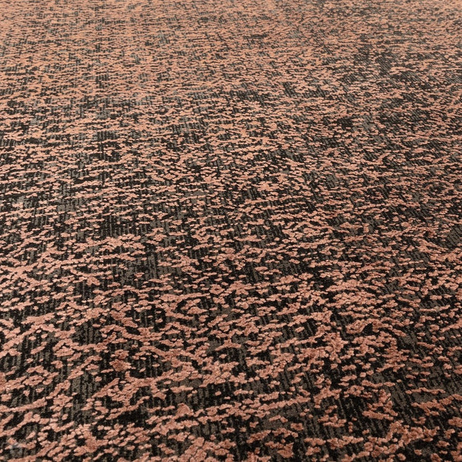 Elodie Modern Abstract Metallic Shimmer Bordered Overdyed Textured Soft-Touch Flatweave Terracotta/Black Rug-Asiatic Carpets-Rug Love - The Most Loved Rug Store