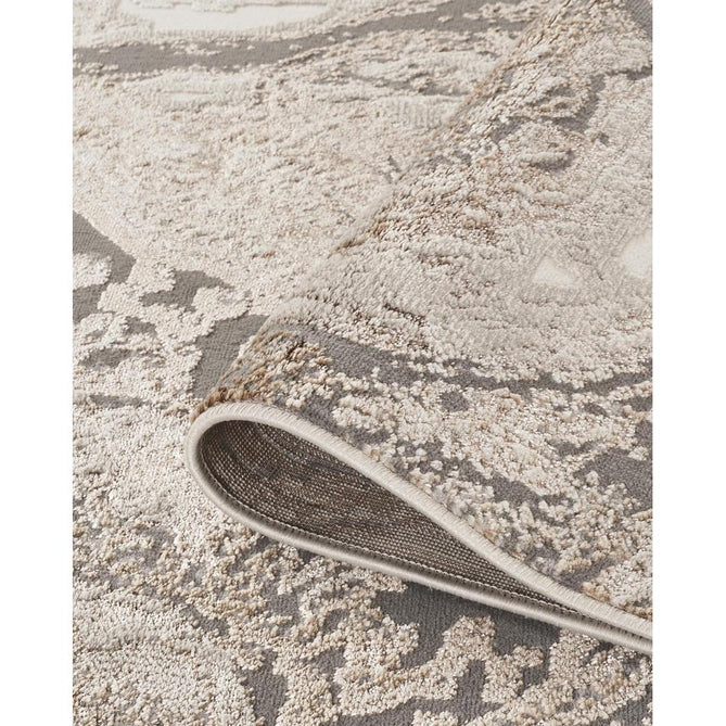 Elysium Astral ELY01 Modern Abstract Distressed Metallic Shimmer Soft Textured Velvet Touch Polyblend Low Profile Short Pile Soft Pale Gold/Taupe/Stone Grey/Ivory/Champagne/Pale Beige Runner-Desire Rugs-Rug Love - The Most Loved Rug Store