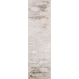 Emperor 310 Onyx EMP10 Modern Abstract Distressed Metallic Shimmer Soft Textured Hi-Lo Polyblend Short Pile Beige Runner