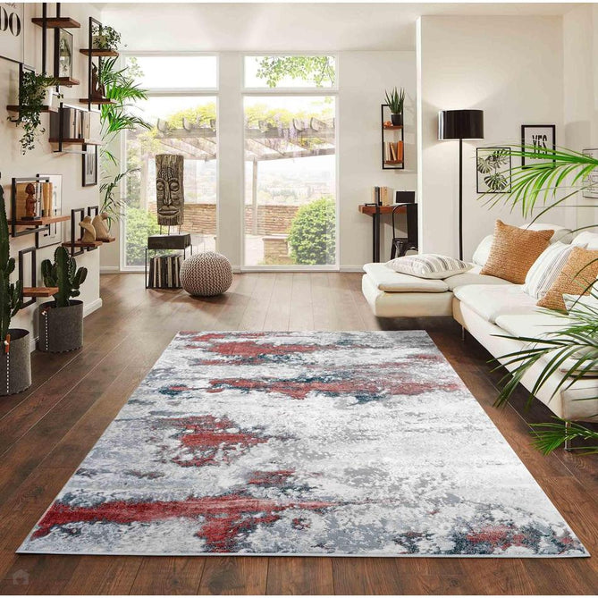 Emperor 310 Onyx EMP10 Modern Abstract Distressed Metallic Shimmer Soft Textured Hi-Lo Polyblend Short Pile Soft Grey/Blush Pink/Charcoal Grey/White/Mauve Dusty Pink Rug-Desire Rugs-Rug Love - The Most Loved Rug Store