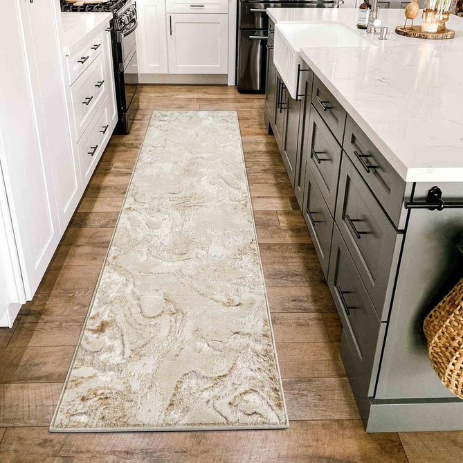 Emperor 315 Solarius EMP15 Modern Abstract Distressed Metallic Shimmer Soft Textured Hi-Lo Polyblend Short Pile Beige Rug-Desire Rugs-Rug Love - The Most Loved Rug Store