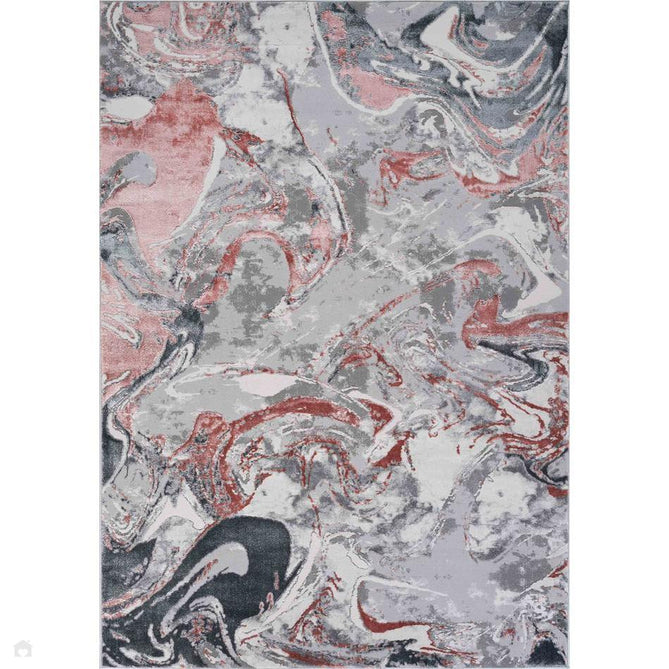 Emperor 315 Solarius EMP15 Modern Abstract Distressed Metallic Shimmer Soft Textured Hi-Lo Polyblend Short Pile Pink Rug-Desire Rugs-Rug Love - The Most Loved Rug Store
