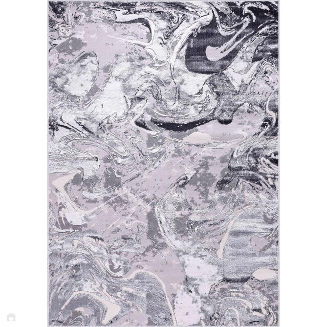 Emperor 315 Solarius EMP15 Modern Abstract Distressed Metallic Shimmer Soft Textured Hi-Lo Polyblend Short Pile Silver Rug-Desire Rugs-Rug Love - The Most Loved Rug Store