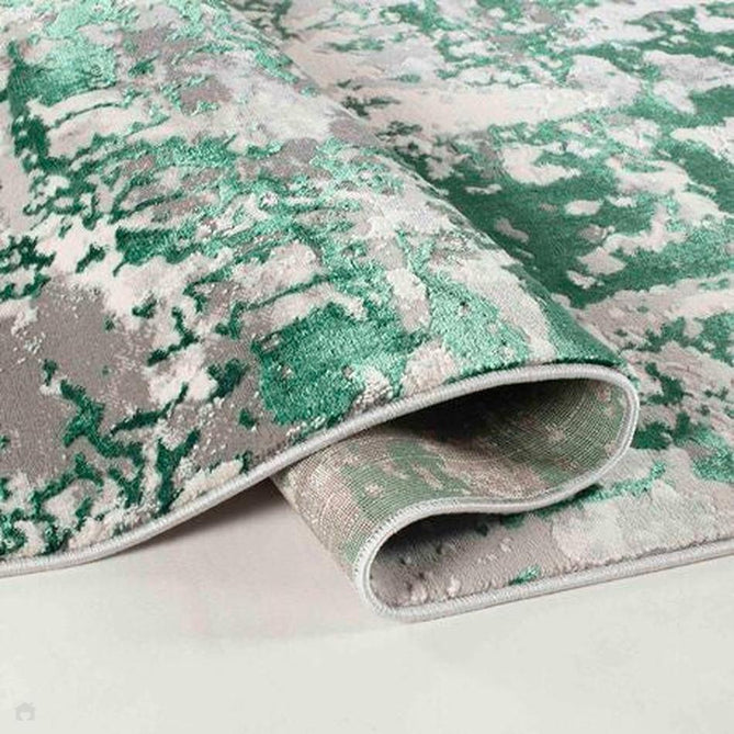 Emperor 320 Styra EMP20 Modern Abstract Distressed Metallic Shimmer Soft Textured Hi-Lo Polyblend Short Pile Aqua Rug-Desire Rugs-Rug Love - The Most Loved Rug Store