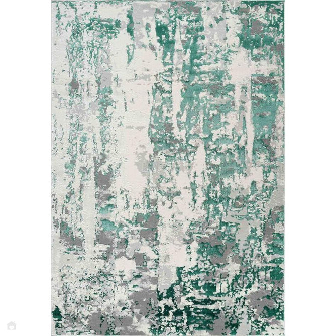 Emperor 320 Styra EMP20 Modern Abstract Distressed Metallic Shimmer Soft Textured Hi-Lo Polyblend Short Pile Aqua Rug-Desire Rugs-Rug Love - The Most Loved Rug Store