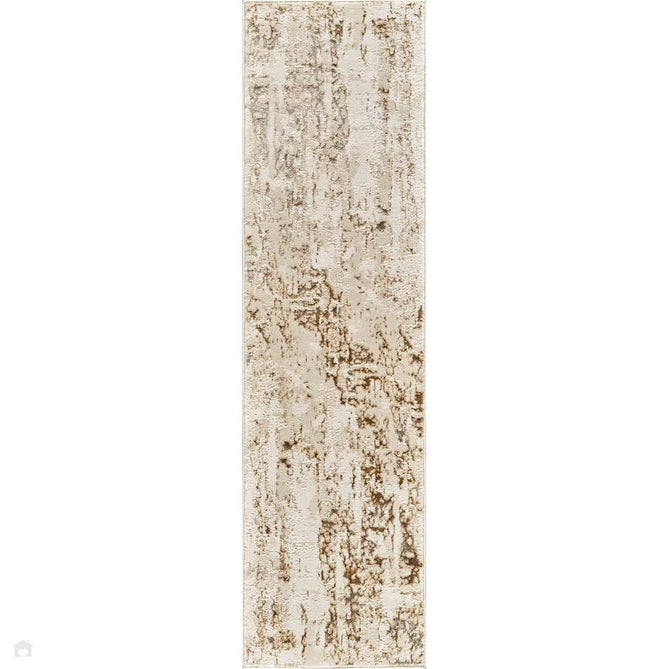 Emperor 320 Styra EMP20 Modern Abstract Distressed Metallic Shimmer Soft Textured Hi-Lo Polyblend Short Pile Beige Rug-Desire Rugs-Rug Love - The Most Loved Rug Store