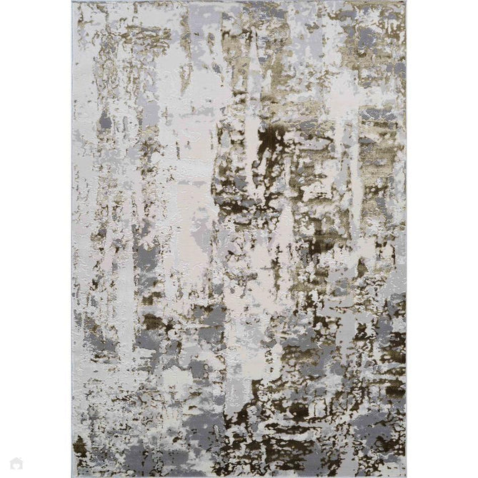 Emperor 320 Styra EMP20 Modern Abstract Distressed Metallic Shimmer Soft Textured Hi-Lo Polyblend Short Pile Gold Rug-Desire Rugs-Rug Love - The Most Loved Rug Store